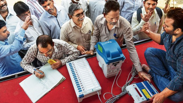 more than 67 per cent of the electorate turned out to use the machines during seven rounds of voting photo afp