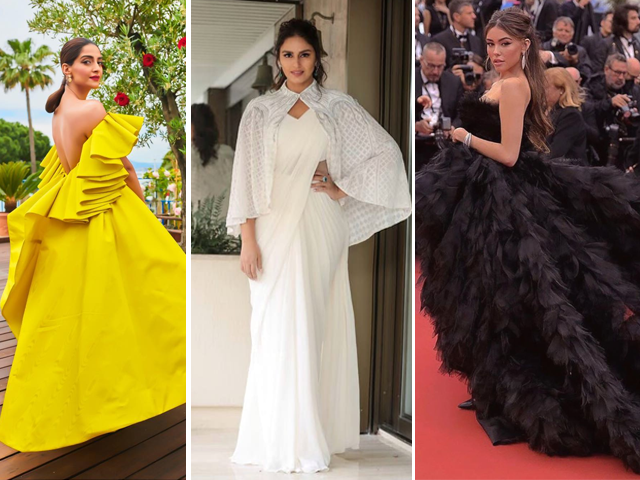 feathers frills and monochrome take over cannes