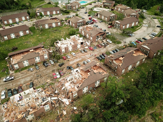 debris from destroyed homes is shown in this aerial photo after a tornado touched down overnight in jefferson city missouri us may 23 2019 photo afp debris from destroyed homes is shown in this aerial photo after a tornado touched down overnight in jefferson city missouri us may 23 2019 photo afp