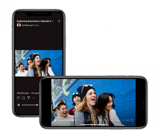 the commitment to the vertical video was the main focus point in its launch almost a year ago photo instagram the commitment to the vertical video was the main focus point in its launch almost a year ago photo instagram