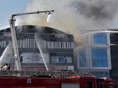 coaching centre fire indian police file case death toll rises to 20