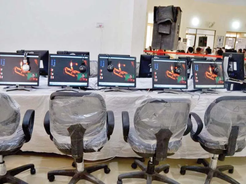 the linguistics lab boasts of a total of 20 screens photo express the linguistics lab boasts of a total of 20 screens photo express
