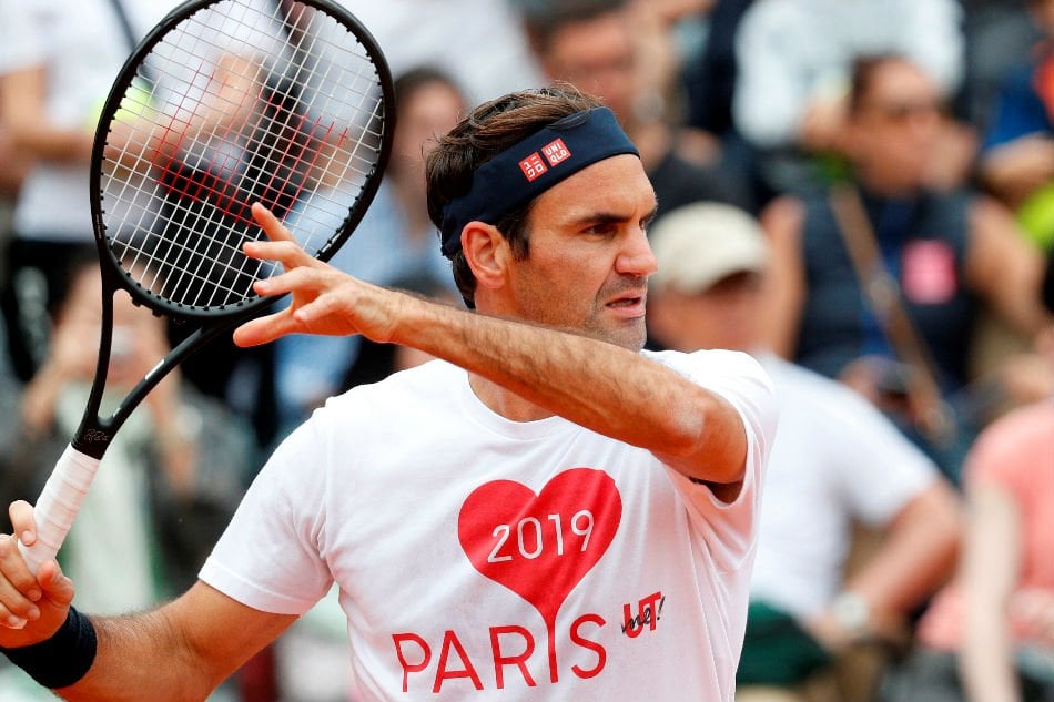 federer who played his last french open in 2015 preferring to concentrate his powers on wimbledon starts against lorenzo sonego the world number 73 from italy photo reuters