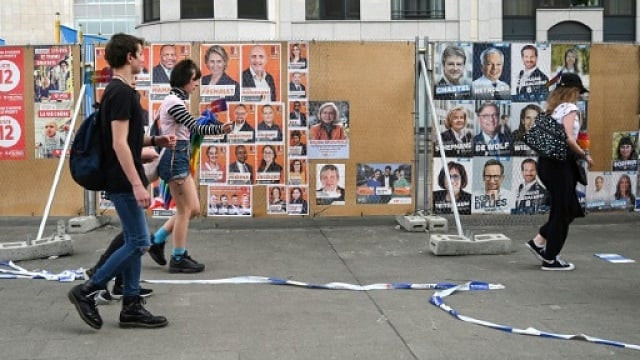 plenty of electoral posters can be seen in brussels as belgium on sunday holds national regional and european elections photo afp plenty of electoral posters can be seen in brussels as belgium on sunday holds national regional and european elections photo afp