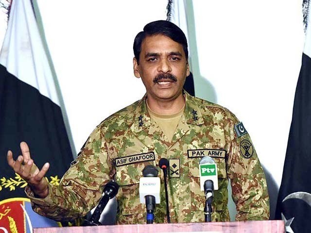 maj gen asif ghafoor says only a few inciting innocent ptm supporters against state institutions photo ispr file