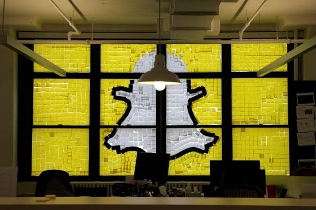 an image of the snapchat logo created with post it notes is seen in the windows of havas worldwide at 200 hudson street in lower manhattan new york u s may 18 2016 where advertising agencies and other companies have started what is being called a quot post it note war quot with employees creating colorful images in their windows with post it notes photo reuters an image of the snapchat logo created with post it notes is seen in the windows of havas worldwide at 200 hudson street in lower manhattan new york u s may 18 2016 where advertising agencies and other companies have started what is being called a quot post it note war quot with employees creating colorful images in their windows with post it notes photo reuters