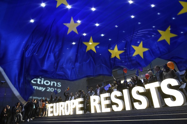 turnout eu wide was estimated at 51 percent the highest in 20 years suggesting more than 200 million citizens across the 28 nation bloc voted in a poll billed as a battle between populists and pro european forces photo afp