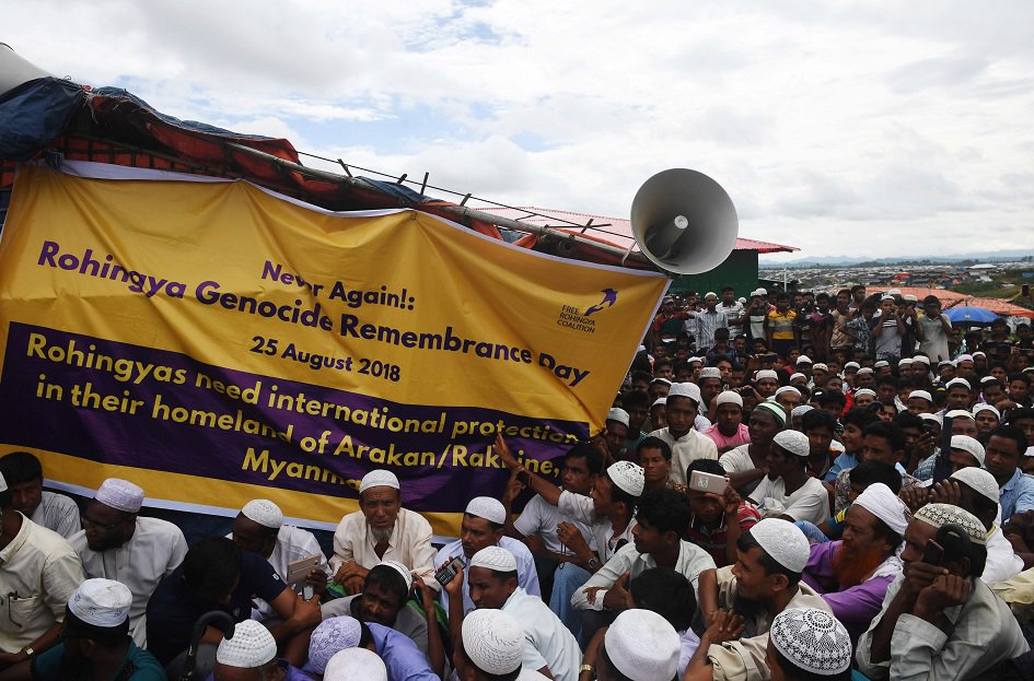 thousands of rohingya refugees staged protests for quot justice quot photo afp