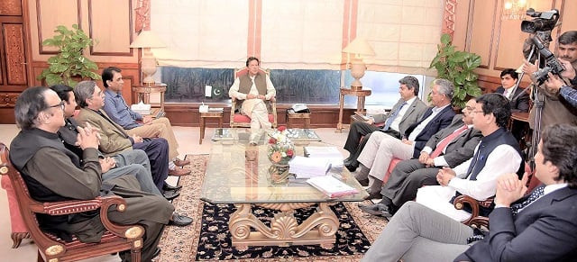 pm imran holds meeting mqm p delegation photo nni pm imran holds meeting mqm p delegation photo nni