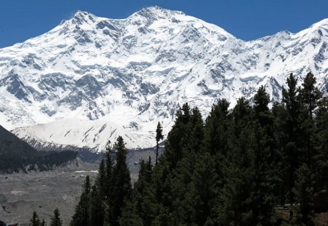 a black glacier is bulldozing its way down a valley in hunza threatening to cut off a vital road link to china photo afp