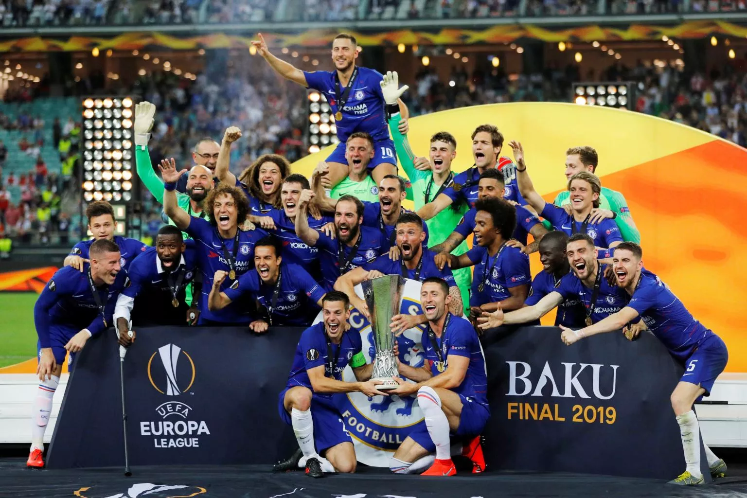 chelsea thrashed arsenal 4 1 in an all english final in the europa league on wednesday photo afp chelsea thrashed arsenal 4 1 in an all english final in the europa league on wednesday photo afp