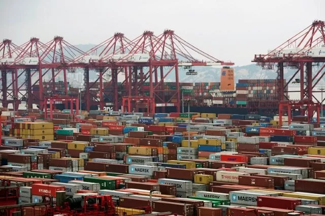 containers are seen at the yangshan deep water port in shanghai china april 24 2018 photo reuters containers are seen at the yangshan deep water port in shanghai china april 24 2018 photo reuters