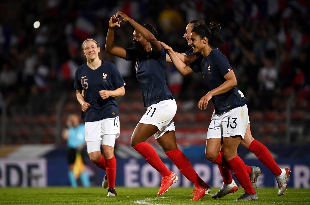 injury hit team france won without several of their regular starters including captain amandine henry striker eugenie le sommer and a third lyon star amel majri photo afp