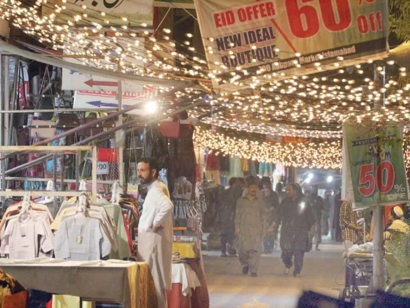 the capital s markets wear festive look in the last week of ramazan photo express