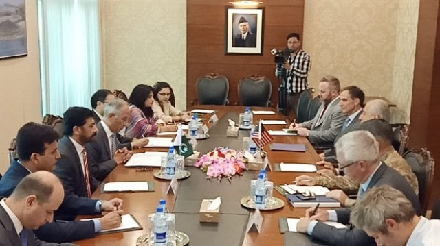delegation level talks were held at the foreign office on sunday photo express news delegation level talks were held at the foreign office on sunday photo express news