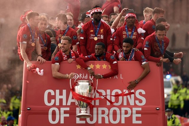 liverpool became champions of europe for a sixth time when mohamed salah 039 s second minute penalty and divock origi 039 s late strike secured a 2 0 win in the sweltering metropolitano stadium in madrid photo afp