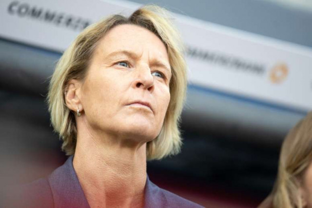 newly appointed germany coach martina voss tecklenburg 51 is hoping to lead her country to a third world cup title in july photo afp