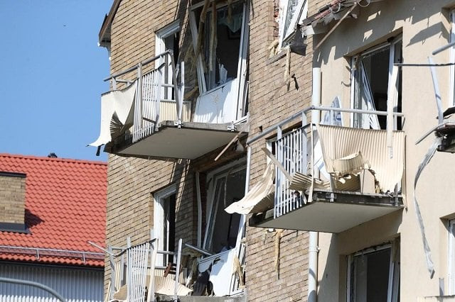damaged balconies and windows are seen at the site of an explosion in linkoping sweden june 7 2019 photo reuters damaged balconies and windows are seen at the site of an explosion in linkoping sweden june 7 2019 photo reuters