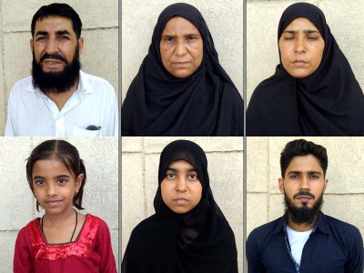 family of six pakistanis released from indian prison family of six pakistanis released from indian prison