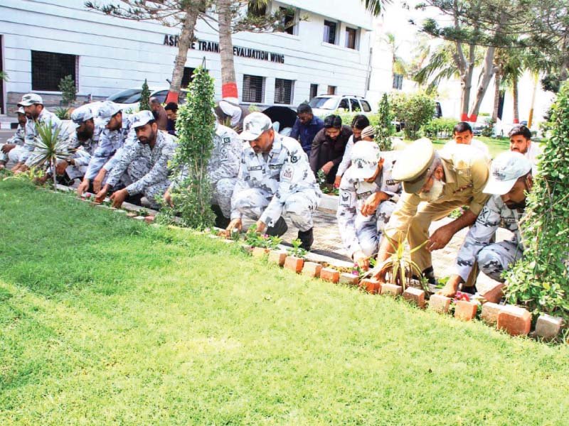 pakistan navy celebrates world ocean day today officials from pakistan navy had also planted saplings at pn dockyard in observance of on world environment day on june 5 photo express