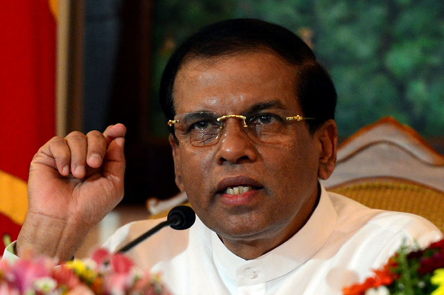 sri lankan president maithripala sirisenaa photo afp sri lankan president maithripala sirisenaa photo afp