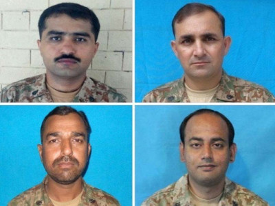 three army officers soldier martyred in north waziristan blast laid to rest