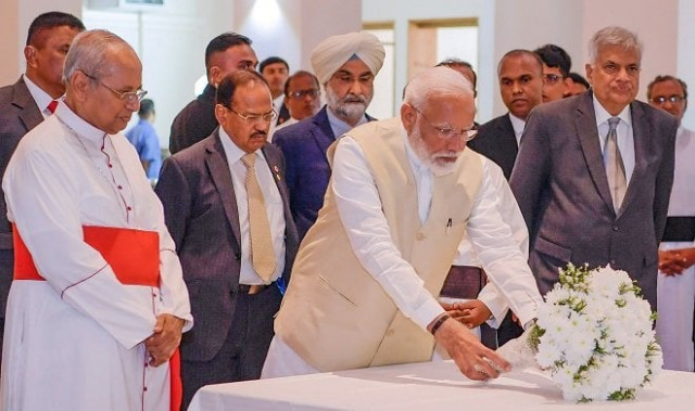 indian prime minister narendra modi pays his respects to victims of the easter sunday suicide attacks at the st anthony 039 s church photo afp indian prime minister narendra modi pays his respects to victims of the easter sunday suicide attacks at the st anthony 039 s church photo afp