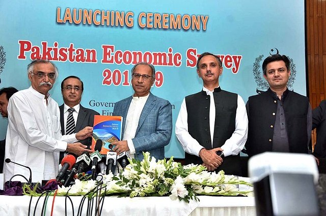 finance adviser presents the economic survey for this year in islamabad photo app