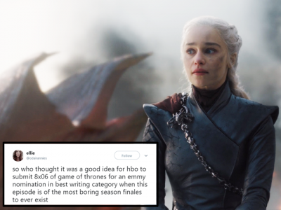 so hbo just submitted got finale for the emmys and fans aren t amused