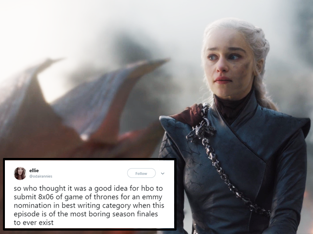 so hbo just submitted got finale for the emmys and fans aren t amused so hbo just submitted got finale for the emmys and fans aren t amused