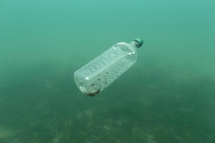 a plastic bottle is seen floating in an adriatic sea of the island mljet croatia photo reuters