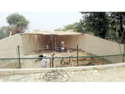 repairs under way at jallo park s bear enclosure repairs under way at jallo park s bear enclosure