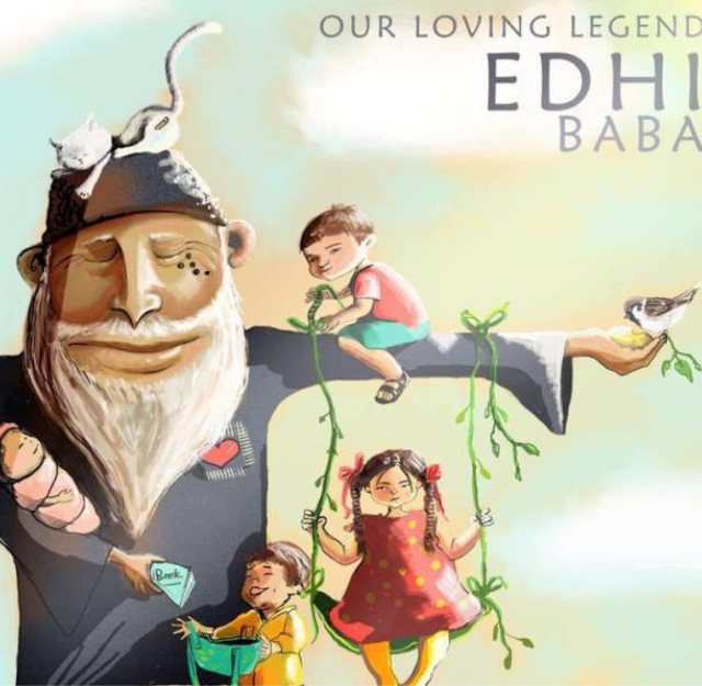 edhi baba pays tribute to the legacy of abdul sattar edhi