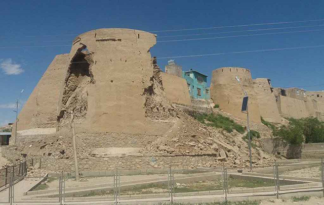 the old citadel known as ghaznain fort originally had 36 towers but 14 of the towers had collapsed in recent years due to decades of war heavy rain and neglect photo twitter