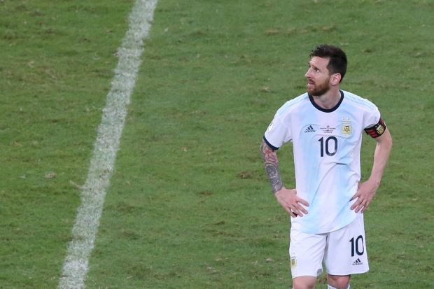 argentina came alive after the break and messi missed a glaring chance from close range and he was upstaged down the other end by a superb goal from colombia 039 s roger martinez photo afp