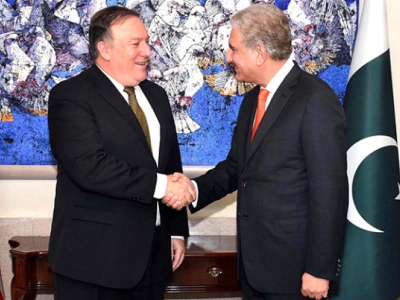 qureshi pompeo discuss afghan peace process