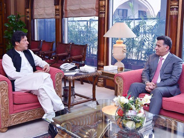 pm imran meets isi chief lt gen faiz hameed at pm office photo pid