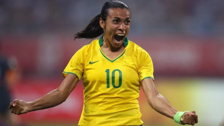 brazil set up a knockout stage clash with either hosts france or germany after the 74th minute strike moved marta one goal ahead of the german miroslav klose in the record books photo afp brazil set up a knockout stage clash with either hosts france or germany after the 74th minute strike moved marta one goal ahead of the german miroslav klose in the record books photo afp