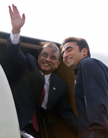 asif ali zardari with bilawal bhutto photo reuters file asif ali zardari with bilawal bhutto photo reuters file