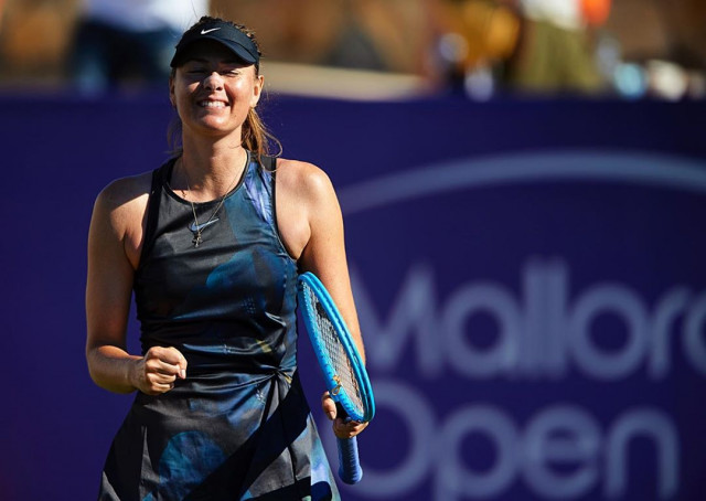 the five time grand slam champion has not played since the end of january after taking time out to recover from a shoulder injury but edged a tight opening set against kuzmova before strolling through the second photo afp