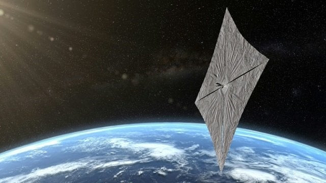 this image released by the planetary society shows an artist 039 s concept of lightsail 2 above earth photo afp this image released by the planetary society shows an artist 039 s concept of lightsail 2 above earth photo afp