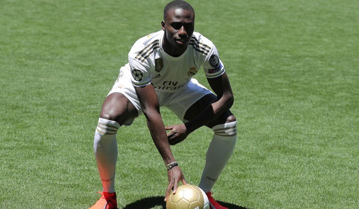 mendy joins eden hazard luka jovic eder militao and rodrygo in moving to madrid as part of a 300 million summer spending spree ahead of the new season photo afp