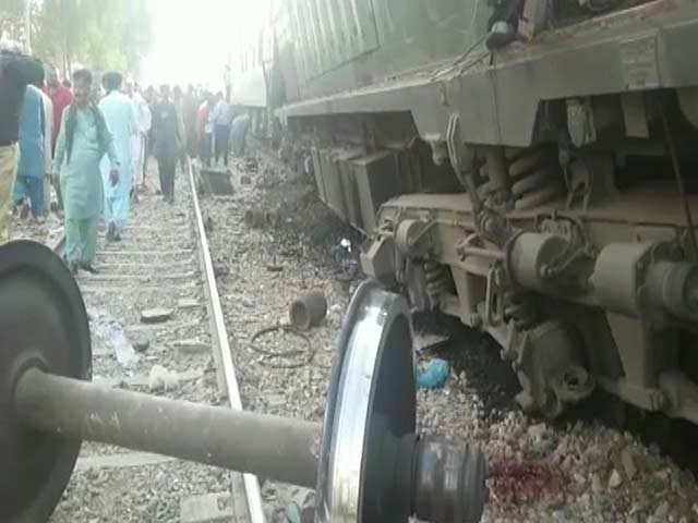 three bogies of the goods train derail rescue operation under way photo express