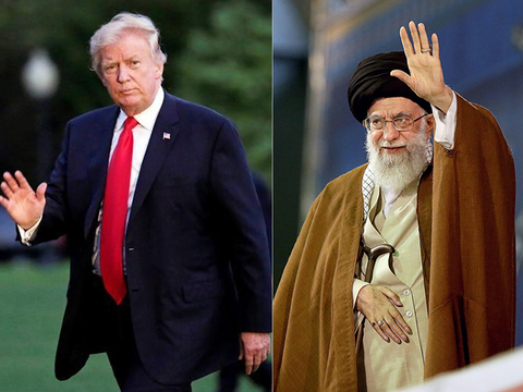 president donald trump and iran 039 s supreme leader ayatollah khamenei