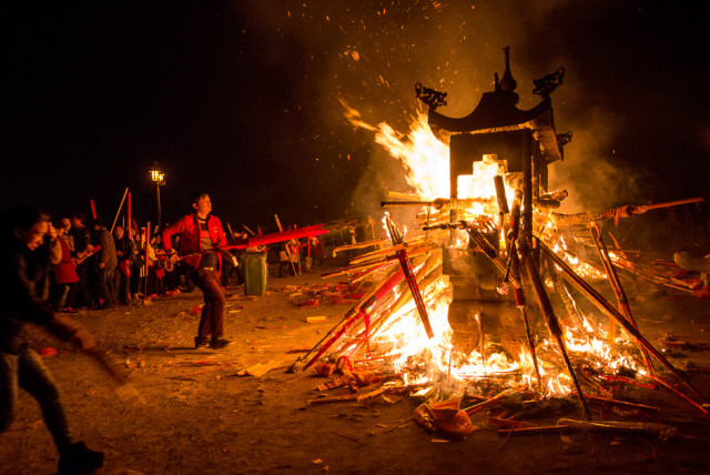 people burn incenses on the third day of the third lunar month during a traditional festival celebrated locally in xiangyang hubei province china photo reuters
