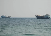 ships on the contested waters of the strait of hormuz