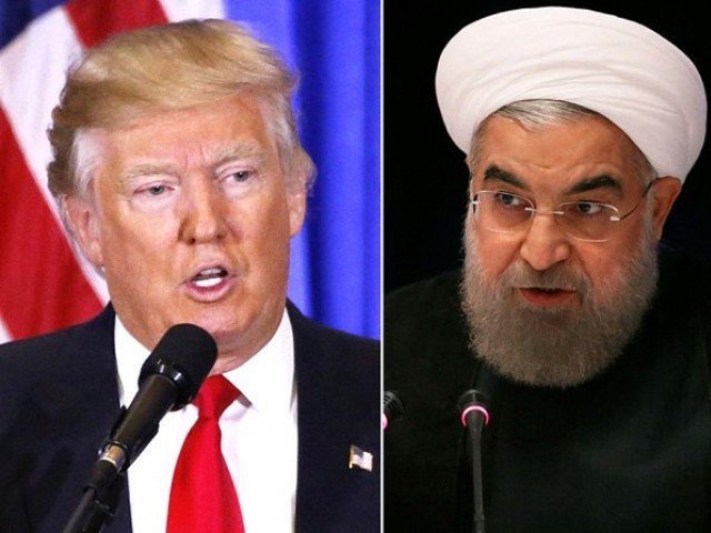 us president donald trump and iranian president hassan rouhani photo file