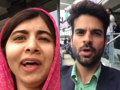 adnan malik met malala at the match yesterday and social media can t get enough adnan malik met malala at the match yesterday and social media can t get enough