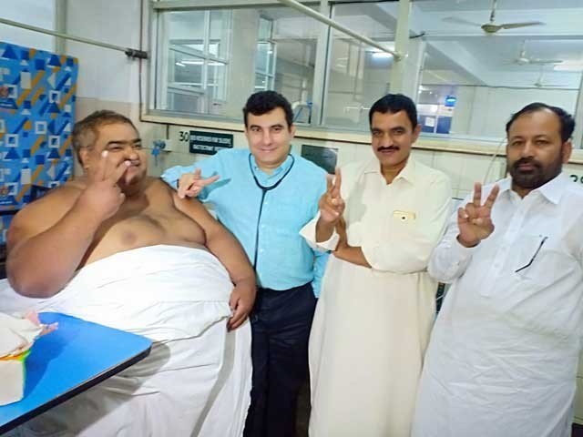 morbidly obese man undergoes successful surgery in lahore
