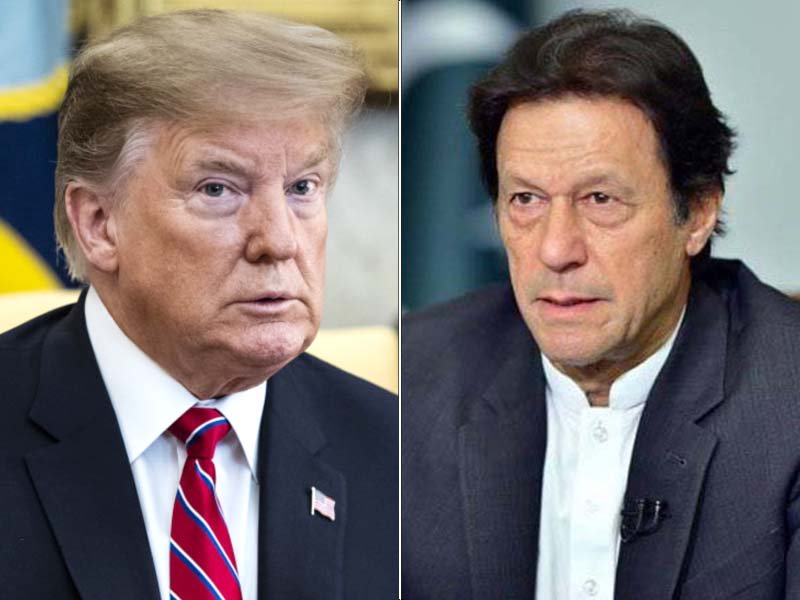 donald trump and imran khan photos file